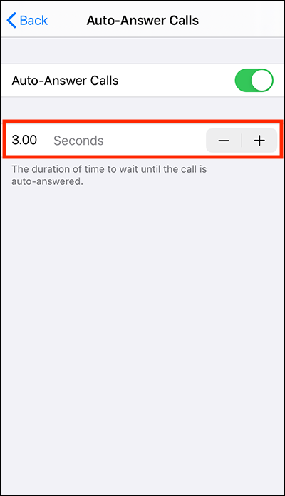 Change the time limit using the plus and minus buttons